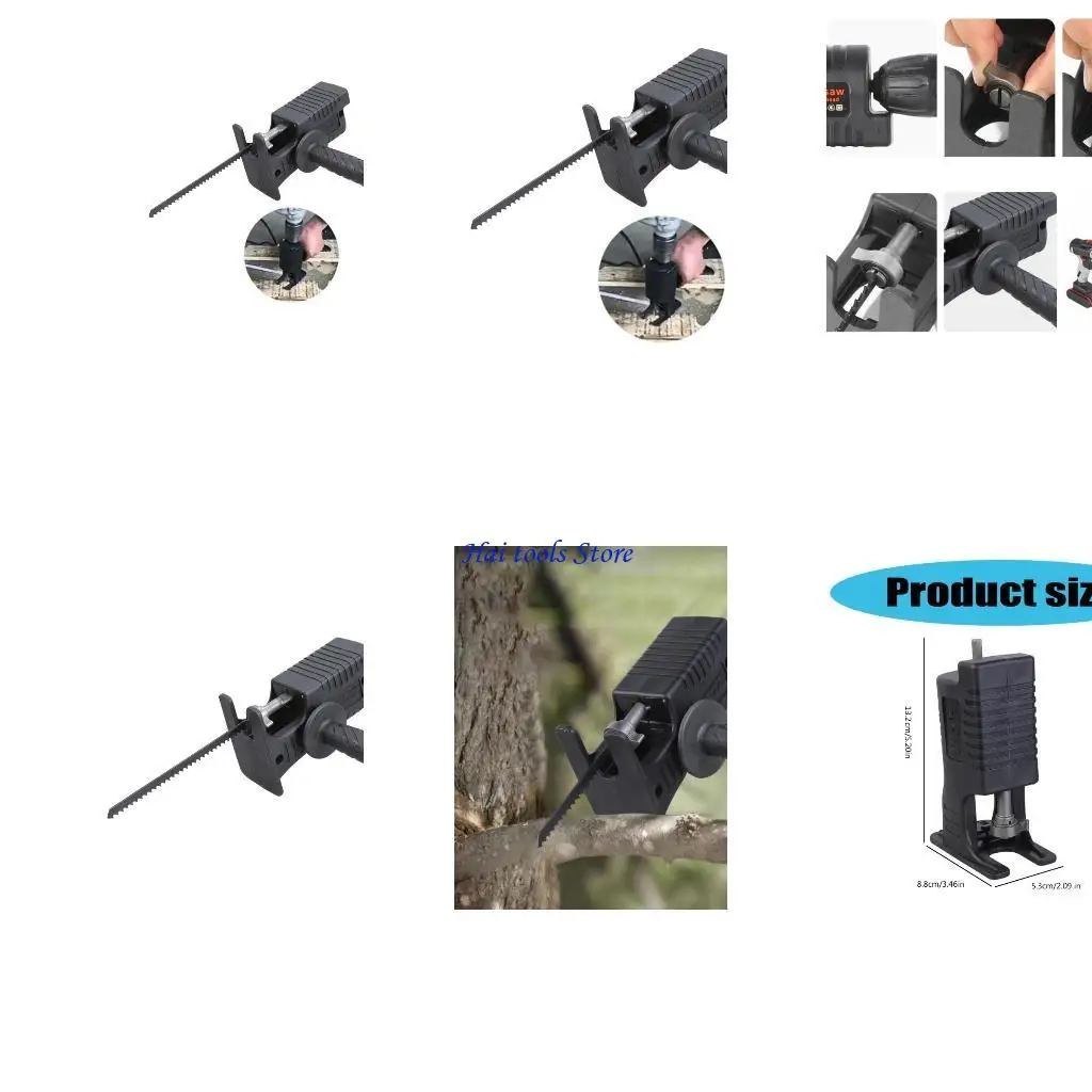 

X37E Electric Reciprocating Sawing Attachment Kits Drill Sawing Adapter Electric Drill Modified Sawing for Cordless Drill