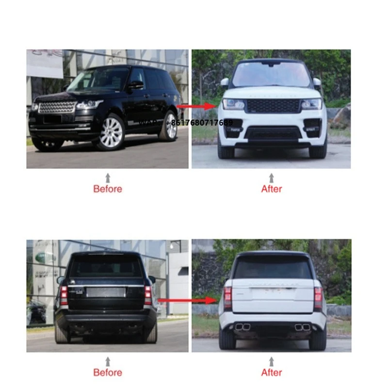 For 2013-2017 for for Range Rover Executive Upgrade SVO Enclosure Kit Lossless Installation Car Bumpers