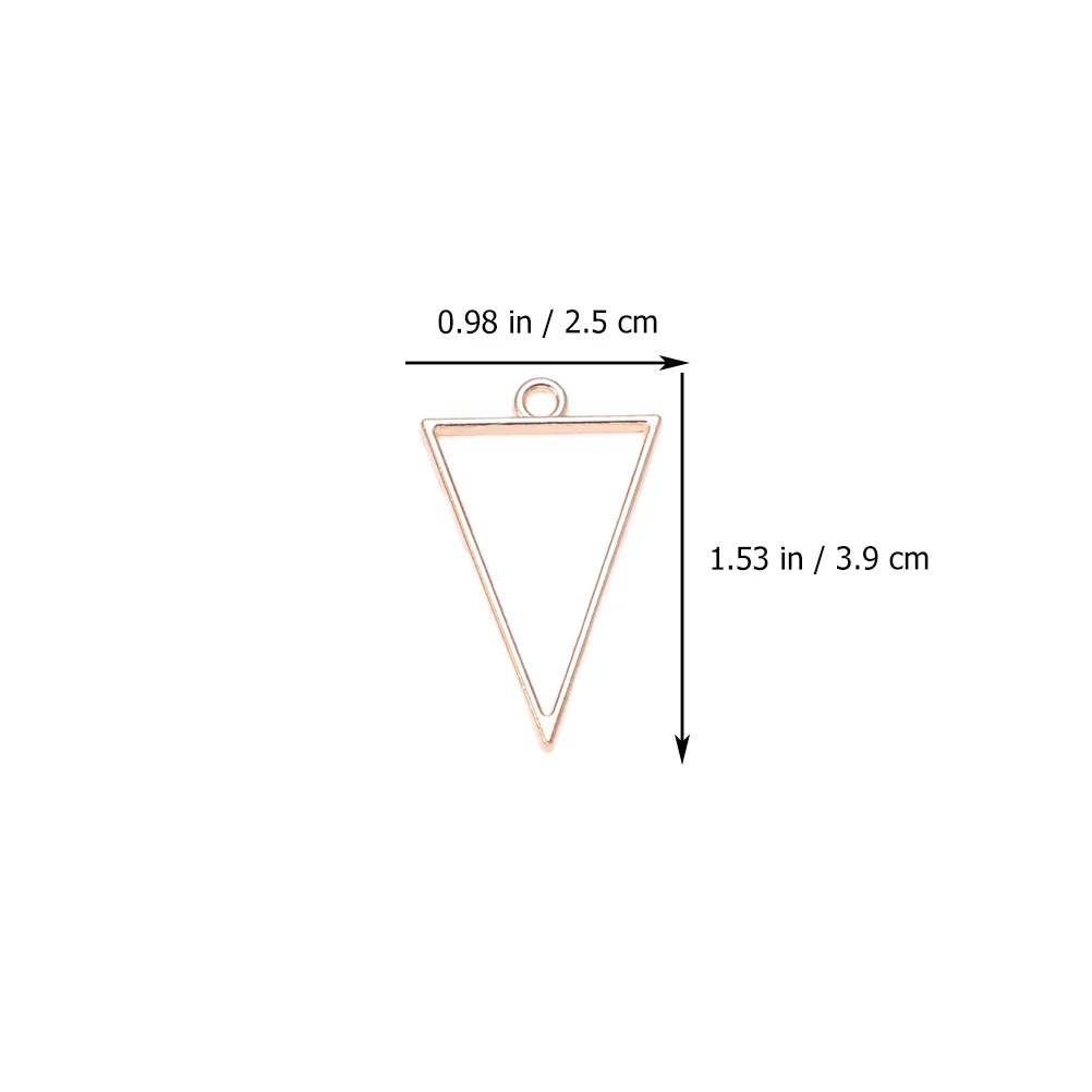 

45pcs Hollow Epoxy Alloy Frame Open Bezel Pendants Diy Jewelry Making Pendant Blanks Geometric Resin Earrings Pendant Craft Zinc