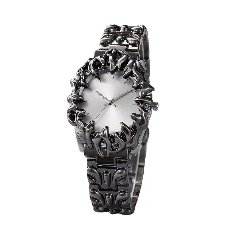 Y2K Gothic Krallenförmige Quarzuhr mit abnehmbarem, austauschbarem Zifferblatt, kreative Punk-Armbanduhr für Damen und Herren, für den täglichen Gebrauch, Partygeschenk – Detail 6