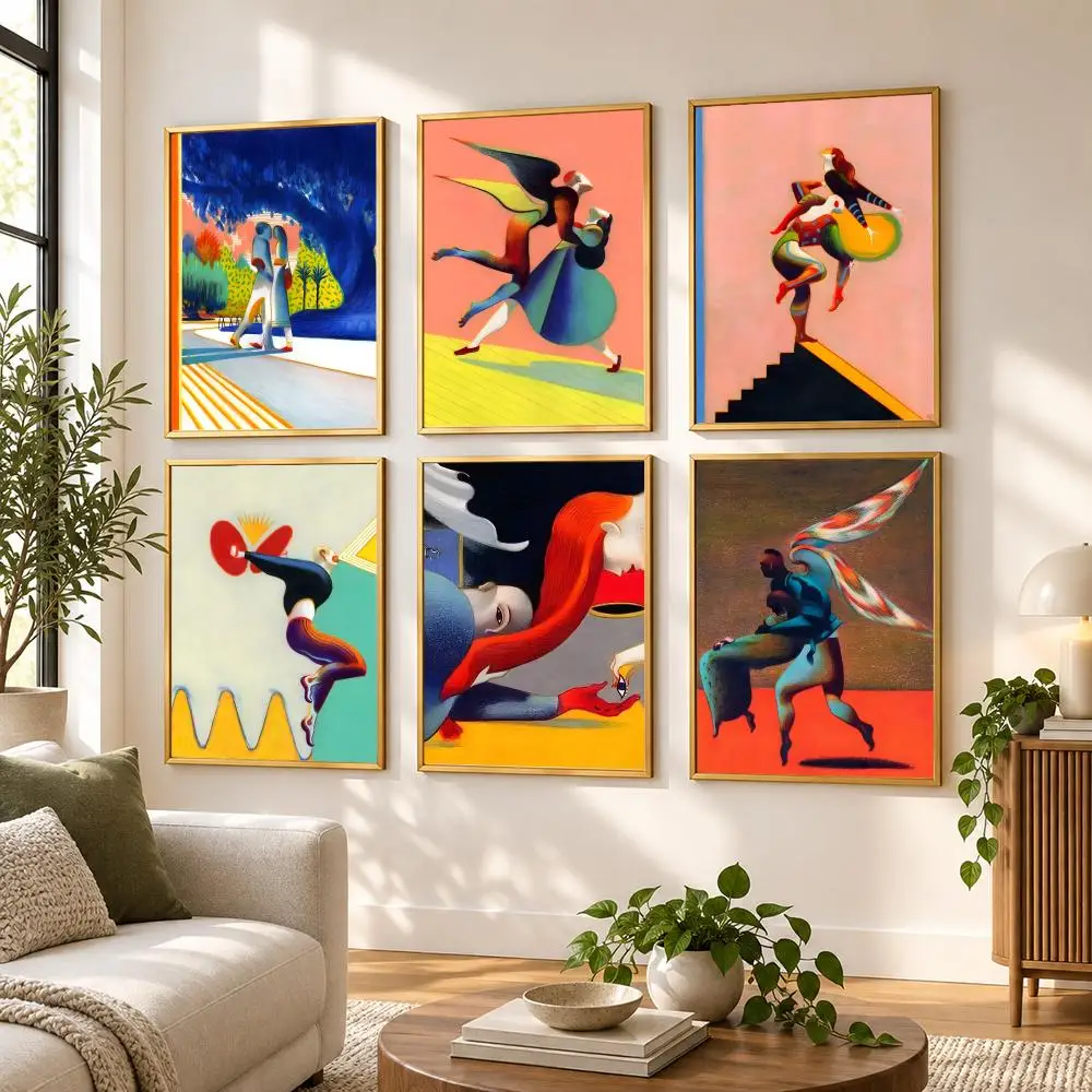 Art L-Lorenzo Mattotti Poster HD art sticky wall waterproof home living room bedroom bar aesthetic decoration