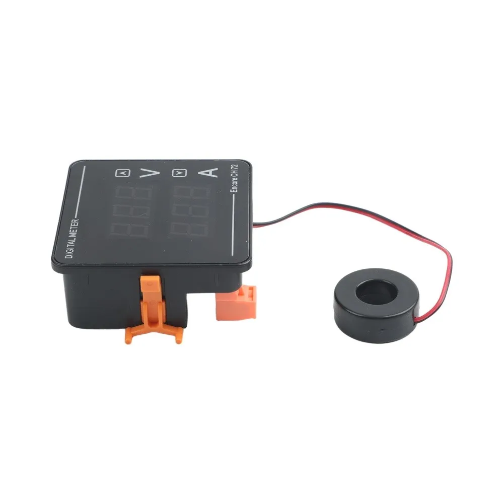 CH-72VA Embedded Digital AC Voltage Current Meter 50-500V 1-120A 1% Accuracy 72x72mm Black Flame Retardant Panel Instrument For