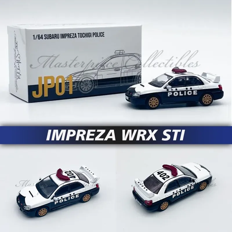 

MC64 In Stock 1:64 Impreza WRX STI 2006 Hawkeye TOCHIGI Japanese Police Alloy Diorama Car Model Collection Miniature Carros Toys