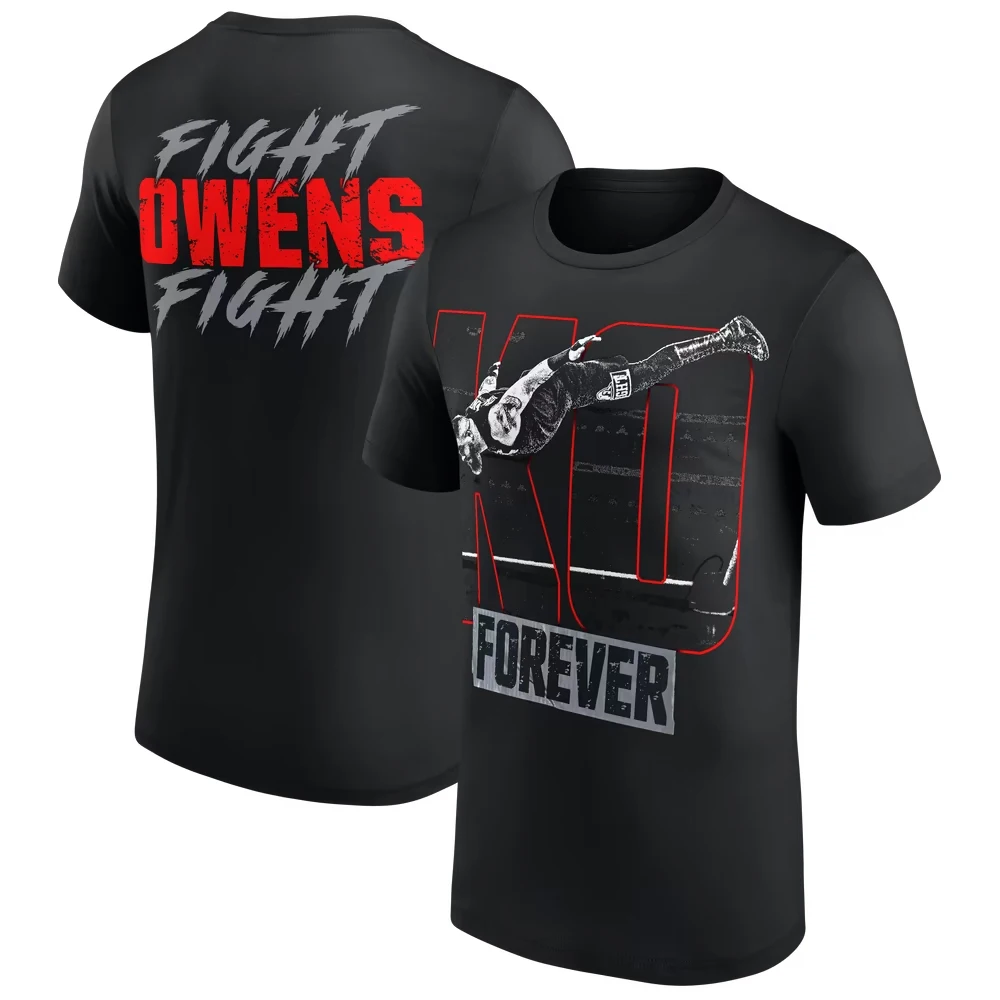 2026 New Men's Black Kevin Owens KO Forever T-Shirt 3D Print Quick Dry Short Sleeve Tops Sports Casual Plus Size T-Shirt 5XL