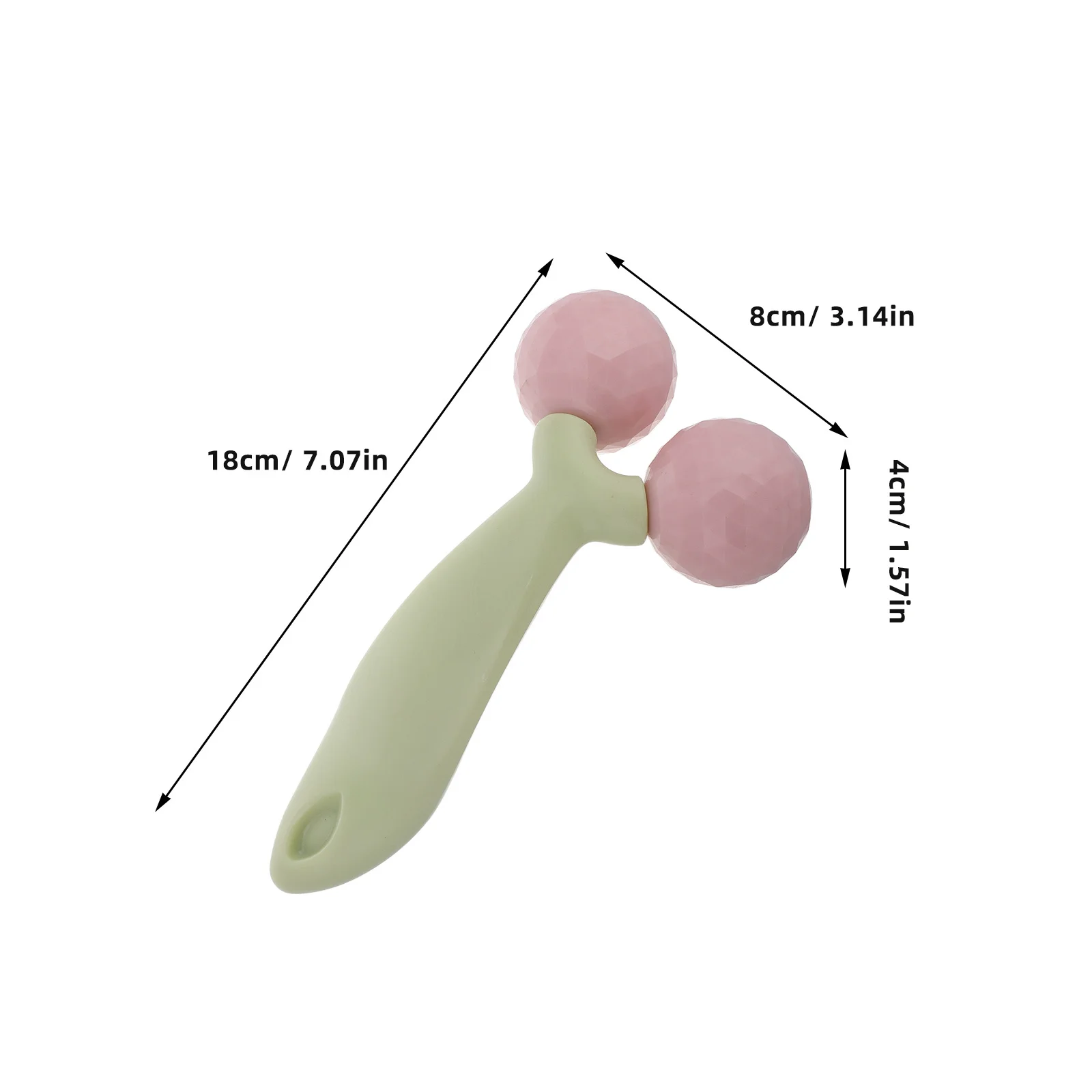 Gezichtsroller Handmatige draagbare gezichtsmassager voor huidverzorging Wallen Reductie Oog Hals Ontspanning Draagbare schoonheidstool