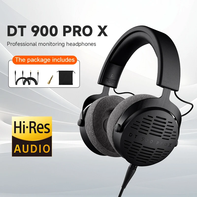 beyerdynamic DT900 PRO X Black Limited Edition HIFI Headphones with Open Back Design for Superior Sound Quality