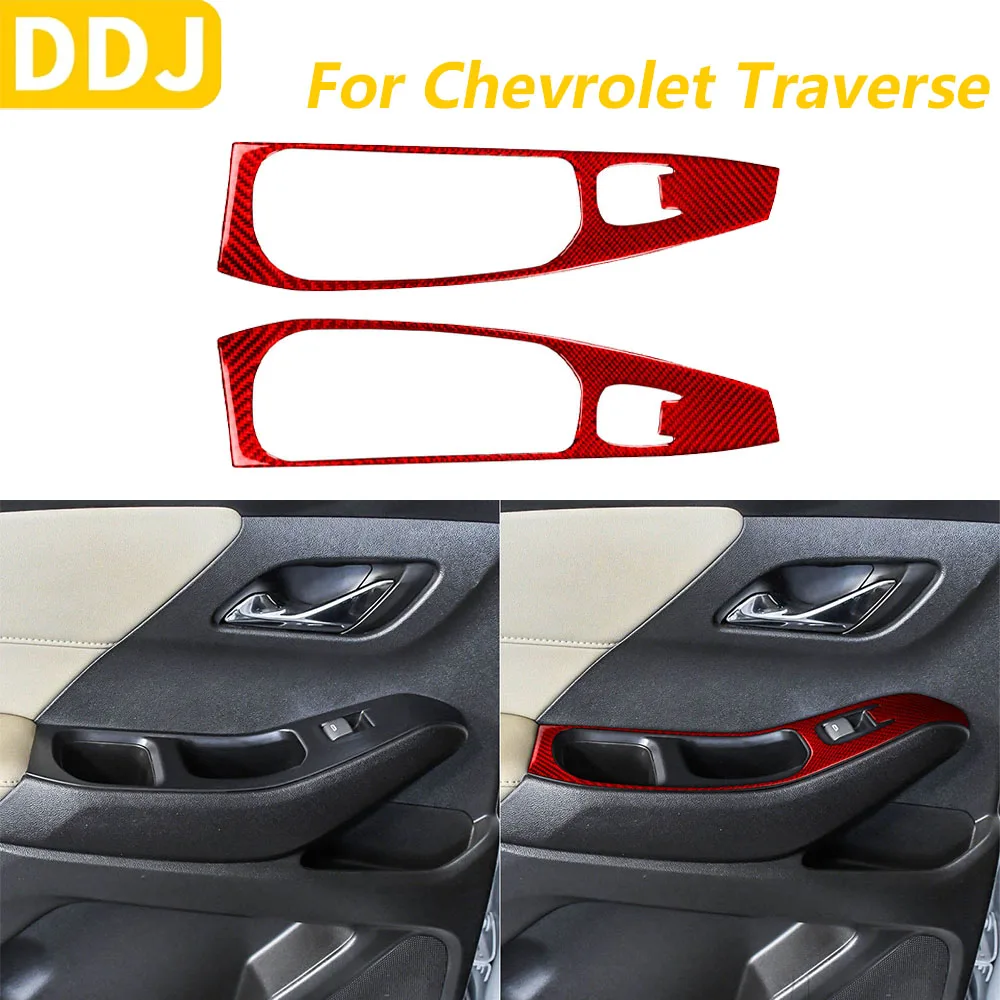 

Для Chevrolet Traverse RS LT 2018-2023 красное углеродное волокно, крышка подъемной панели заднего двери, декоративные автомобильные аксессуары, наклейка
