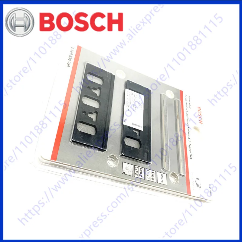 BOSCH Planer knife 82 mm Carbide Reversible Planer Knives straight tungsten carbide 40° with 2 adapters Professional Accessories