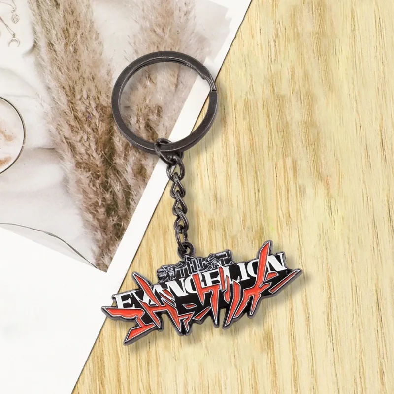 Porte-clés Néon Mignon Logo Genesis Classic Evangelion, Accessoire Anime Sci-Fi, Cadeau pour Fans et Passionnés, pour Sac à Dos