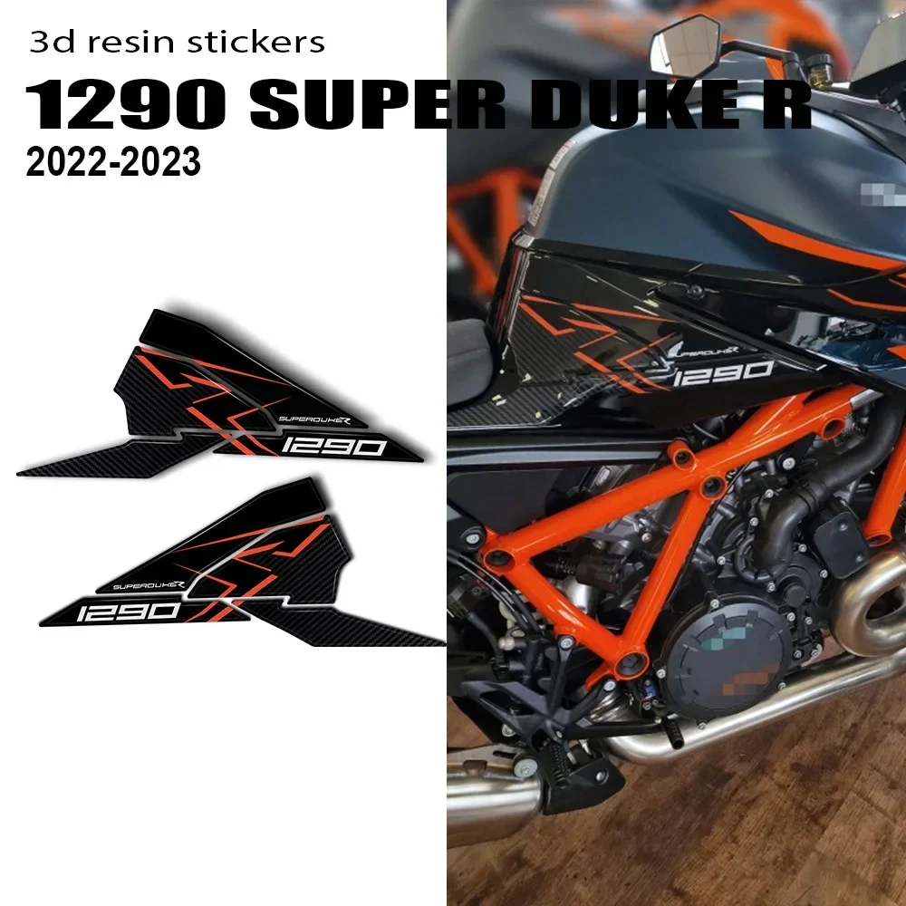 

Аксессуары для KTM 1290 R Super Duke 1290 Super Duke R 2022-2023 3D эпоксидная смола стикер топливный бак боковая защита комплект