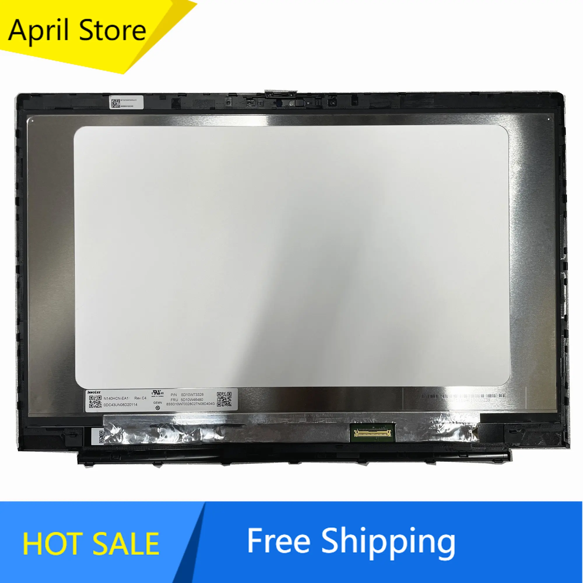 

N140HCN-EA1 14.0'' Laptop LCD Screen Digitizer Assembly For Lenovo Fru: 5D10W46480