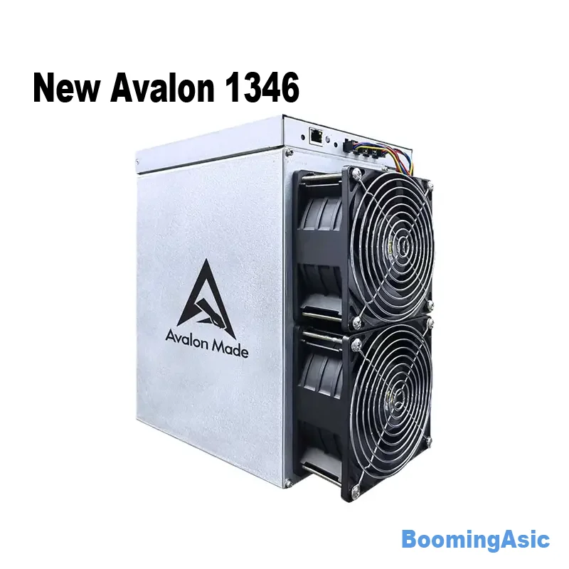 Machine de Minage Avalon 2024 120TH/S 1346 T 116T 110T, Hashrate 100 W, A1346 par Canaan Bitcoin Asic Crypto BTC, Nouveauté 3300