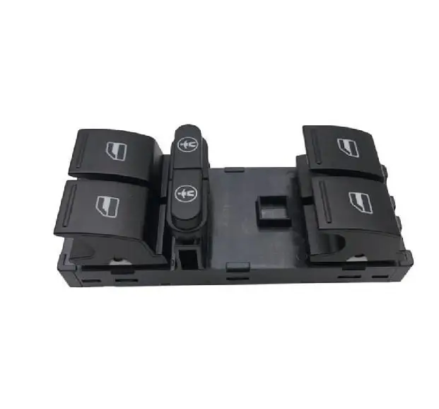 for VW Sharan Touran Touareg Seat Alhambra Car Regulator Window Control Main Switch Front left 10 PIN 7P6959857 Repair Kits 