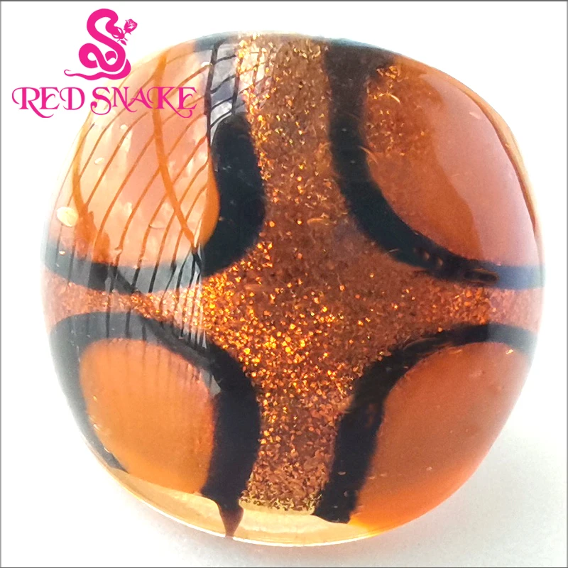 RED SNAKE Brand Fashion Ring Handmade Murano Glass Multifarious Rings RSMG0000#318