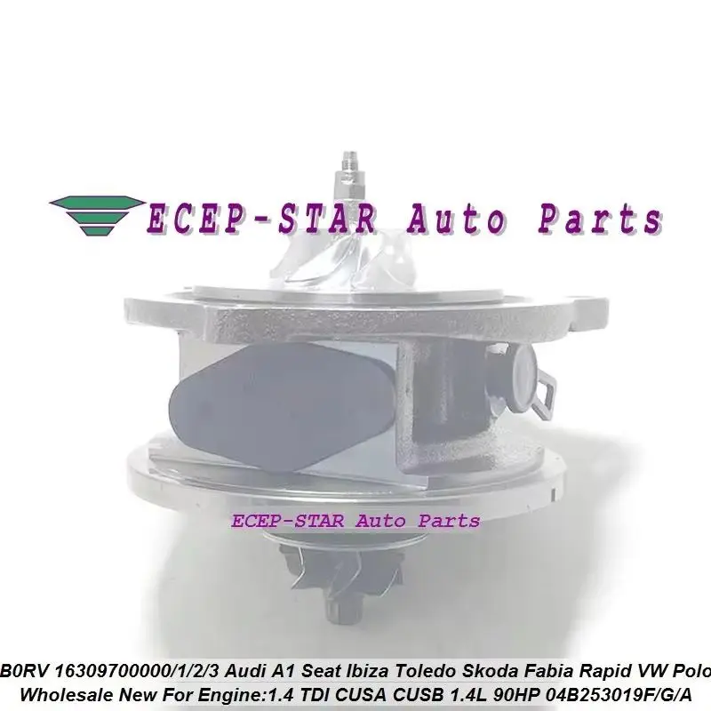 16309880002 16309880003 Turbo CHRA 16309880001 16309700001 16309700002 16309700003 04B253019G For Skoda Fabia Rapid Sea-t Ibiza