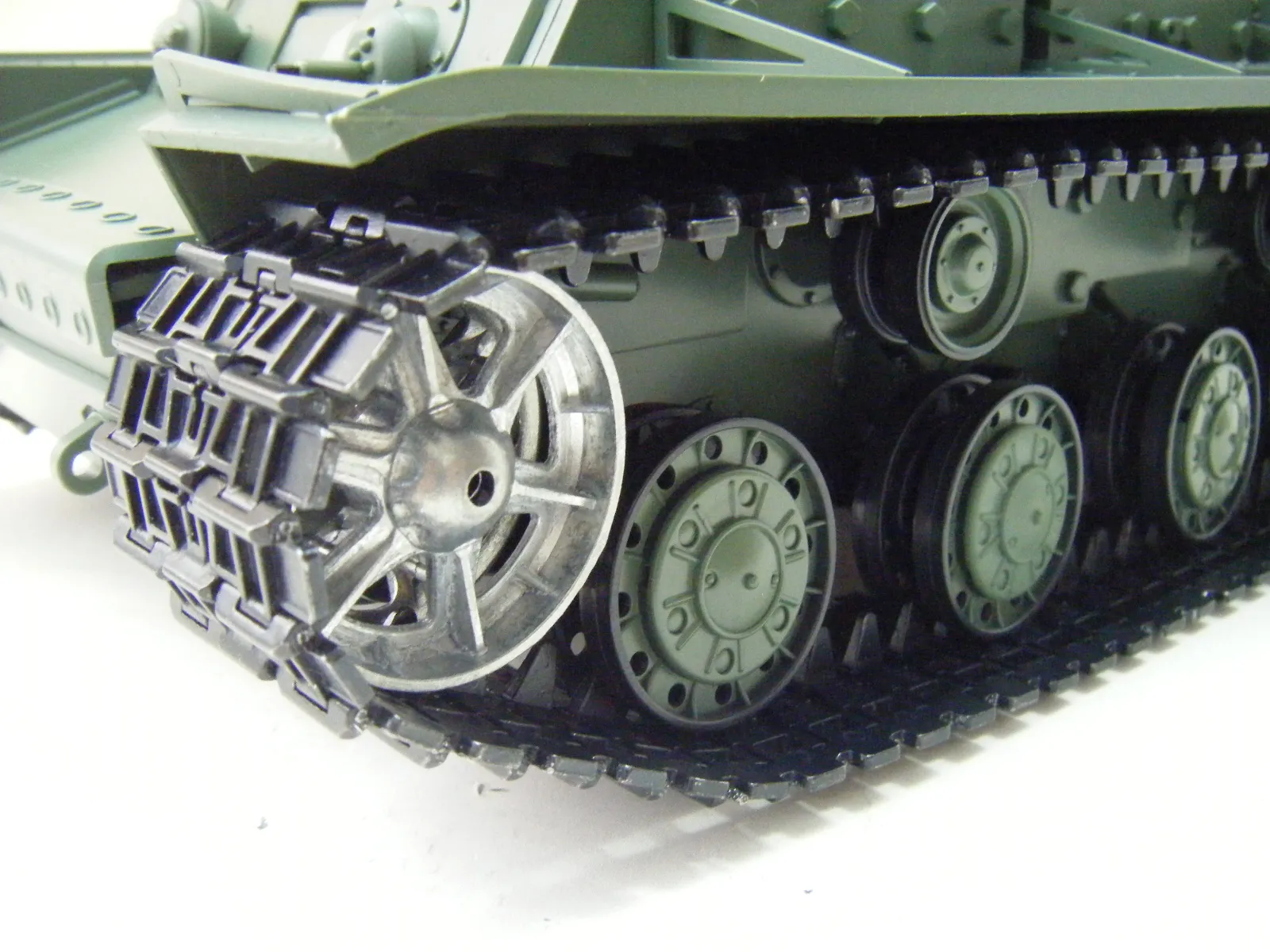 Mato MT013 금속 업그레이드 트랙 Heng Long 3878-1 1/16 스케일 러시아 KV-1 RC 탱크 용 베어링이있는 스프로킷 아이들러 휠