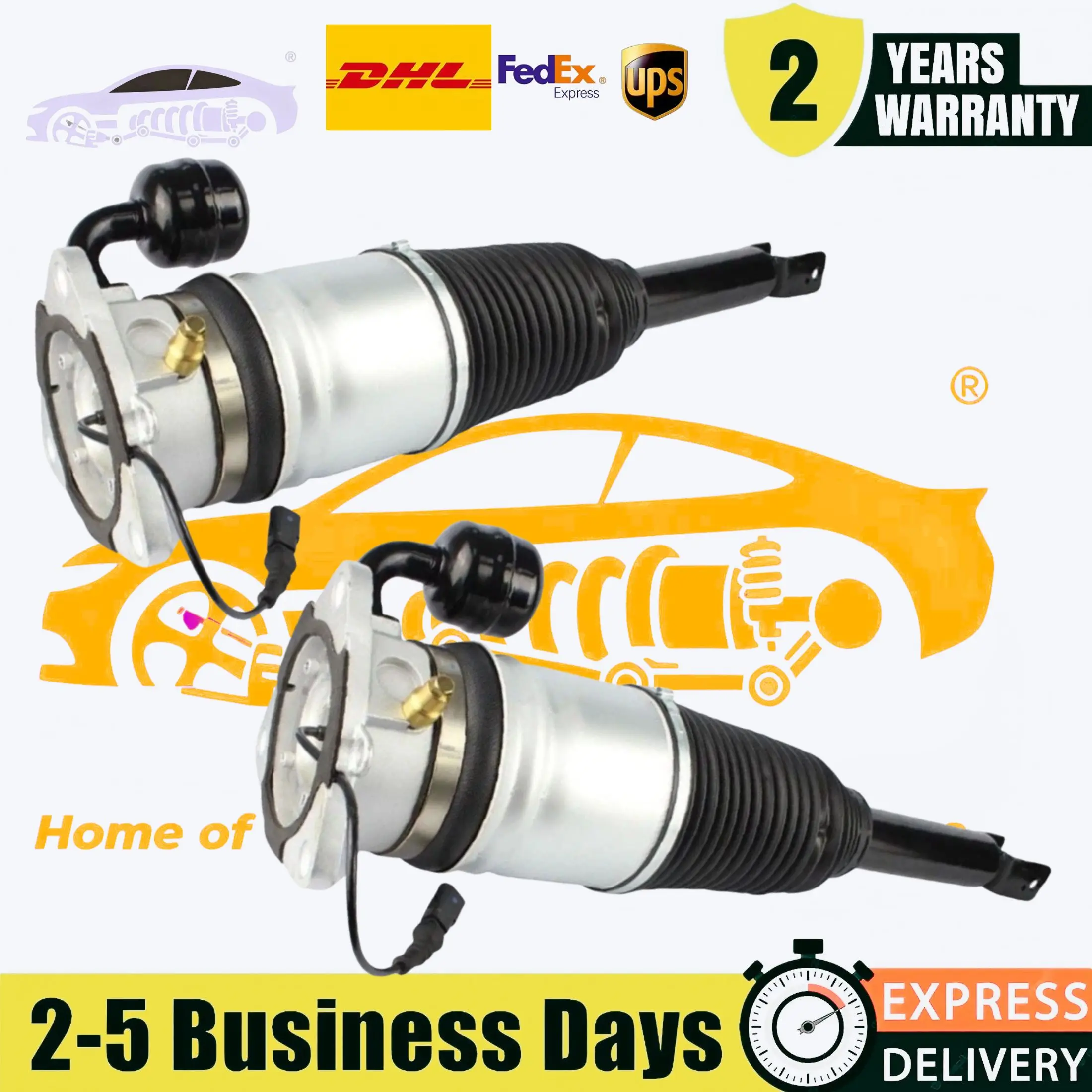 

Pair Rear Air Suspension Shock Struts Fit Bentley Continental Flying Spur GT GTC W12 Supersports 2004-2018 3W0616001B 3W0616002B