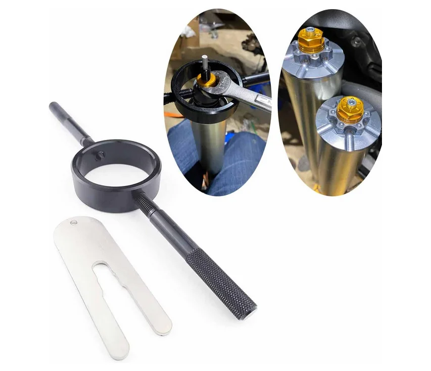 

Universal Motorcycle Fork Spring Compressor Tool Kit Motorcycle Fork Service Tool Kit Fork Oil Level Tool