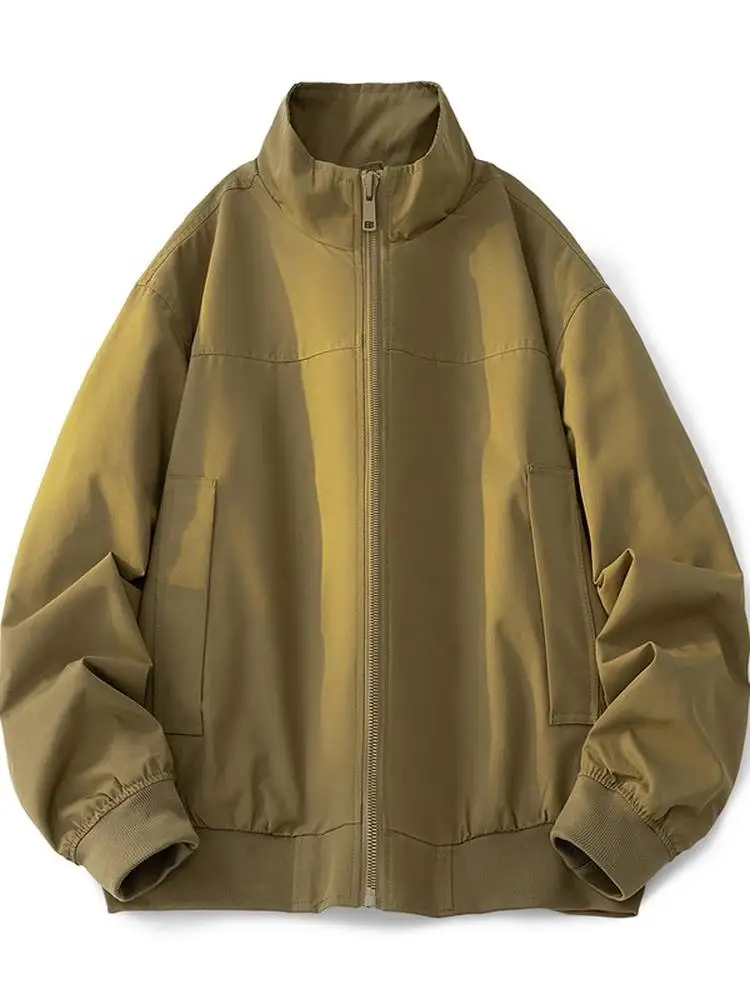 

TUCANO Мужская повседневная куртка с воротником-стойкой в американском стиле High Street, свободная бейсбольная верхняя одежда, длинное волокно из полиэстера