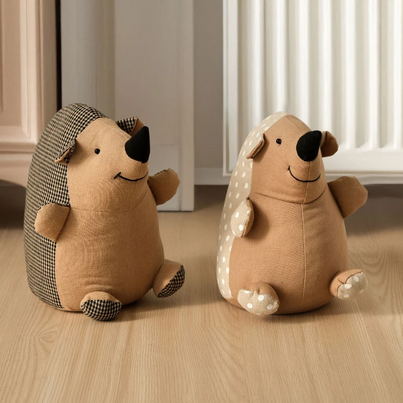 High Appearance Hedgehog Sandbag Door Guard Decorative Sandbag Cute Animal Door Guard Windproof Anti-collision Door Guard