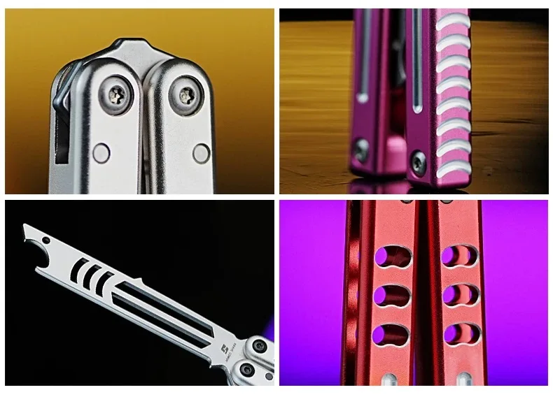 Armed Shark Mako V5.0 Butterfly Training Knife Practice and Training Folding Fancy Bottle Opener Hand Swinging Balisong Trainer