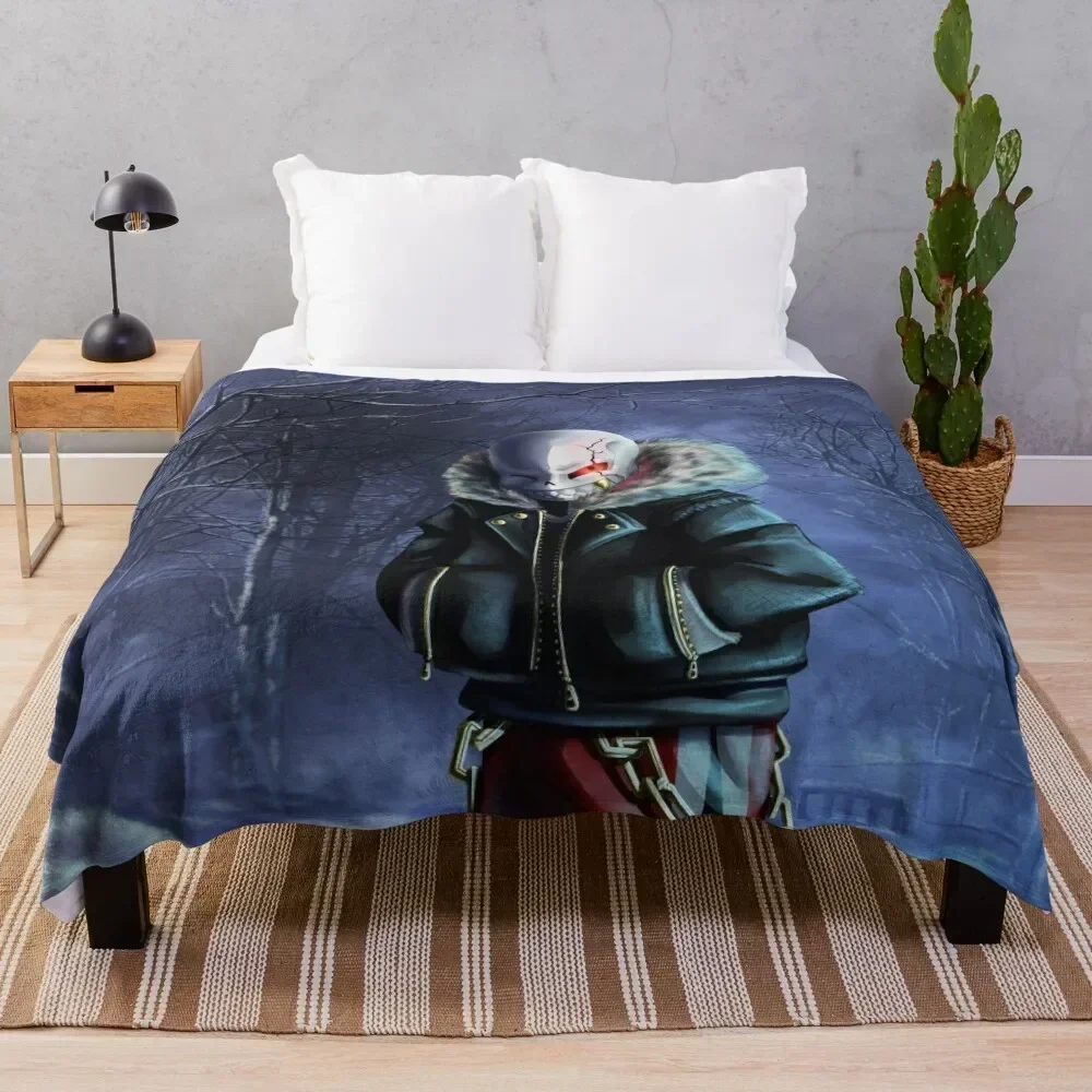 

Underfell Sans Throw Blanket Color Fast Cozy Throw Blanket