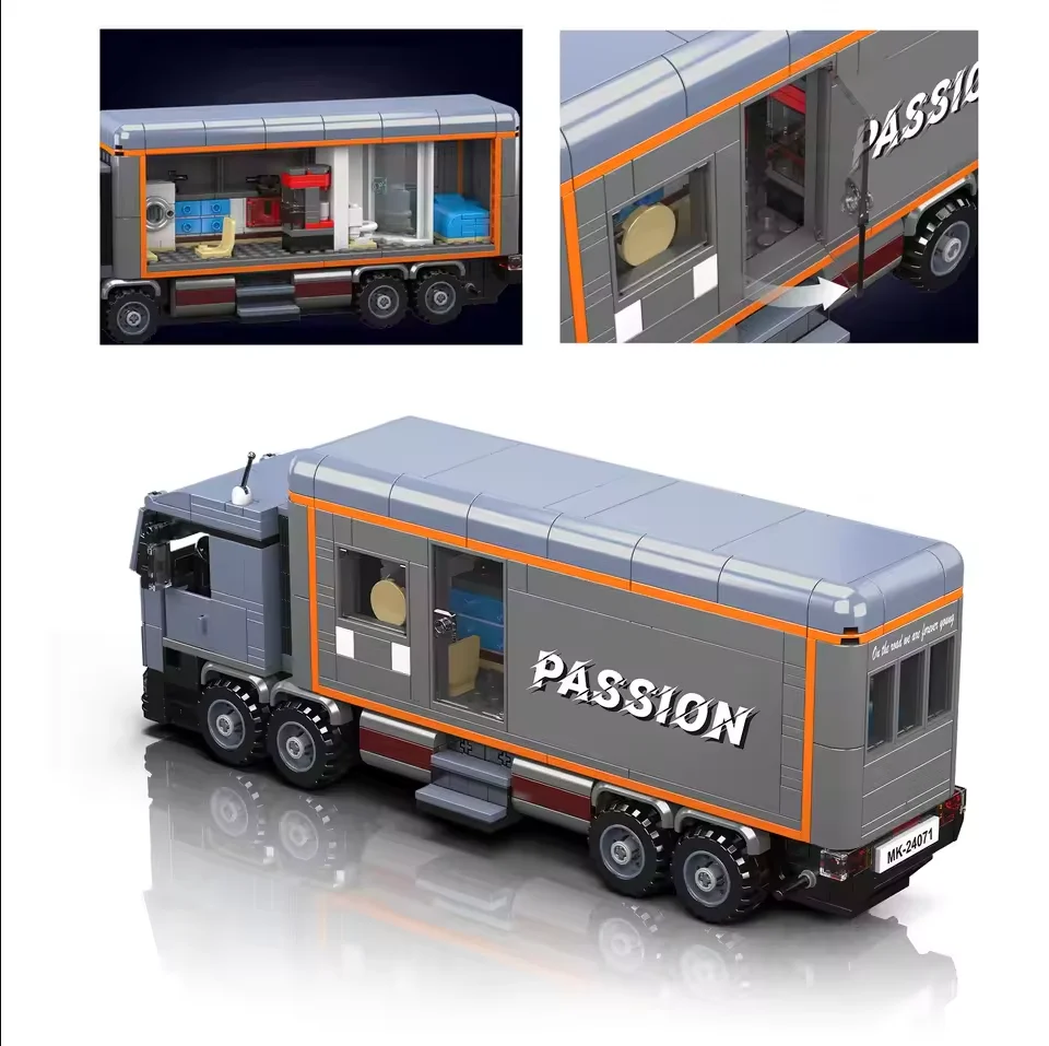 615-pz-stampo-re-24071-heavy-duty-camper-building-blocks-modello-di-camion-rv-campeggio-di-montaggio-giocattoli-per-bambini-per-adulti-ideale-regalo-di-compleanno