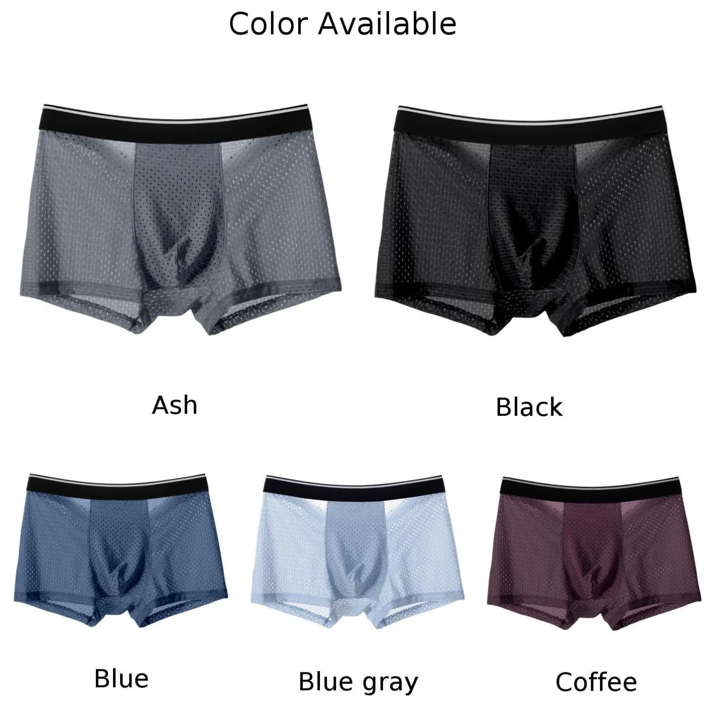 Sexy Männer Bulge Pouch Boxer Briefs Feine Mesh Schnell trocknend Atmungsaktive Shorts Casual Unterhose Lose Bequeme Weiche Homewear