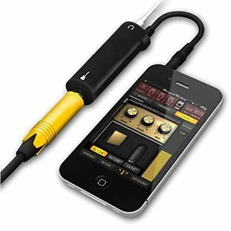 Guitar link cable adapter audio interface converter guitar pedal effects tuner