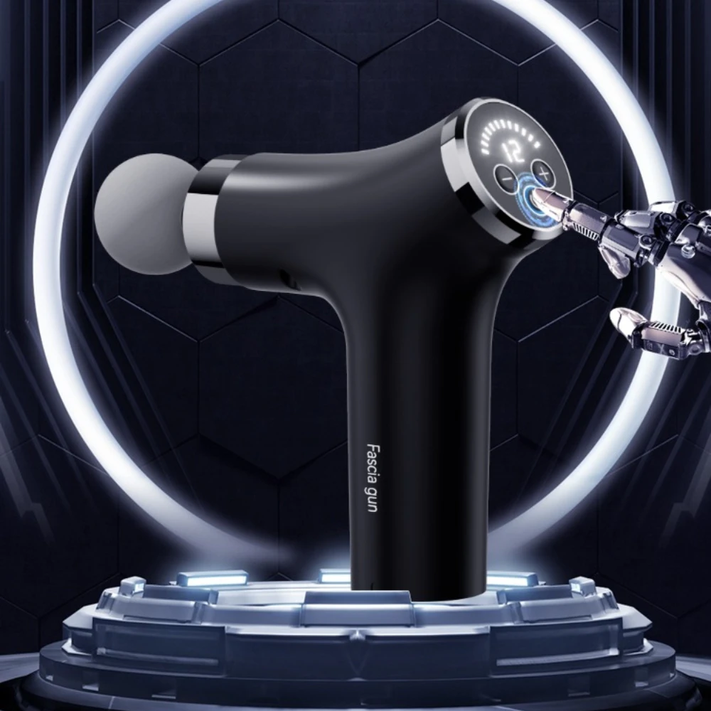 Multifunctional Intelligent Massage Gun Detachable Handheld Long-Handled Elbow Fascia Muscle Relaxation Massager for Home Use view 5