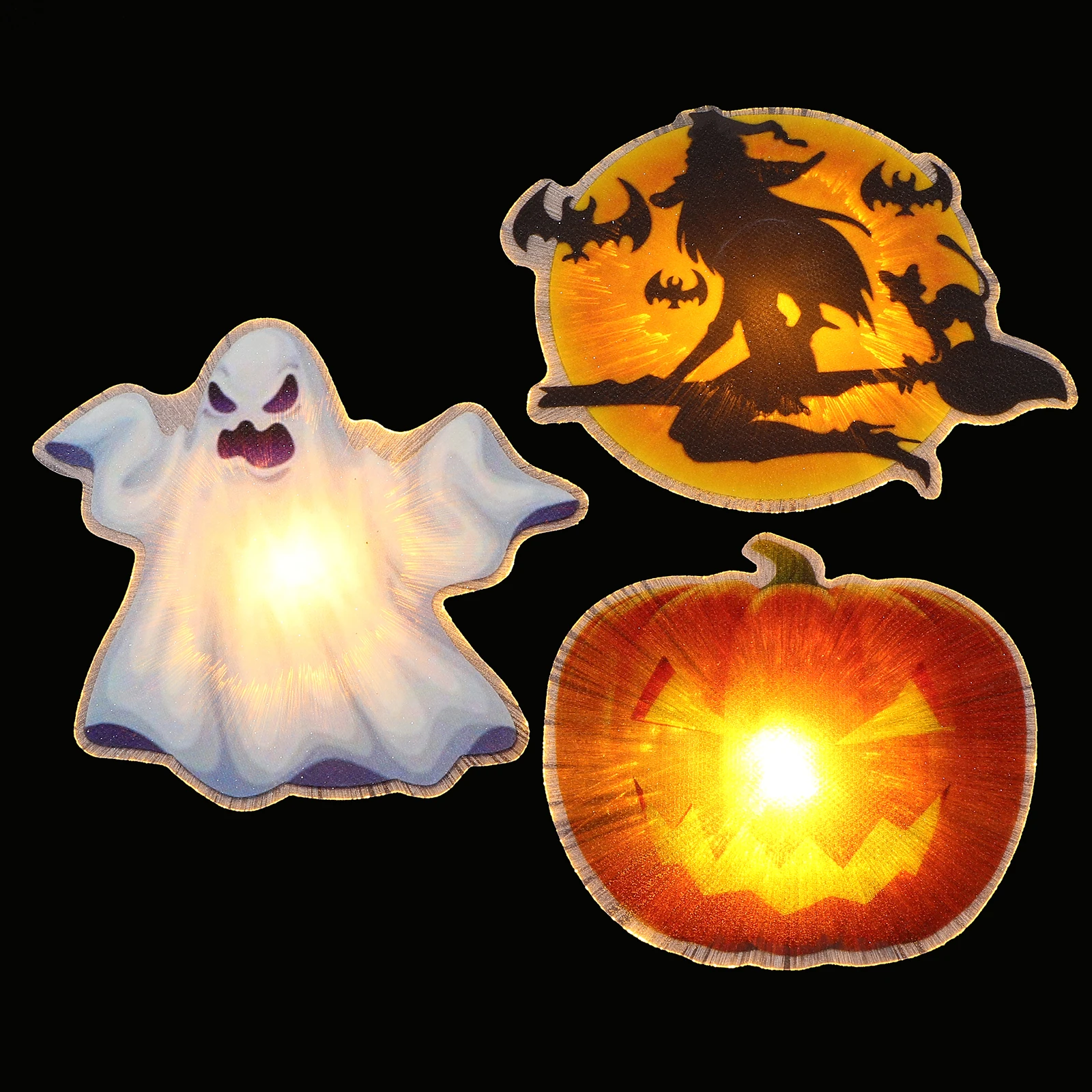 

3 Pcs Optic Lamps Halloween Pendants Non Woven Decorative Halloween Party Lights Festive Adornments Lighting Pendants
