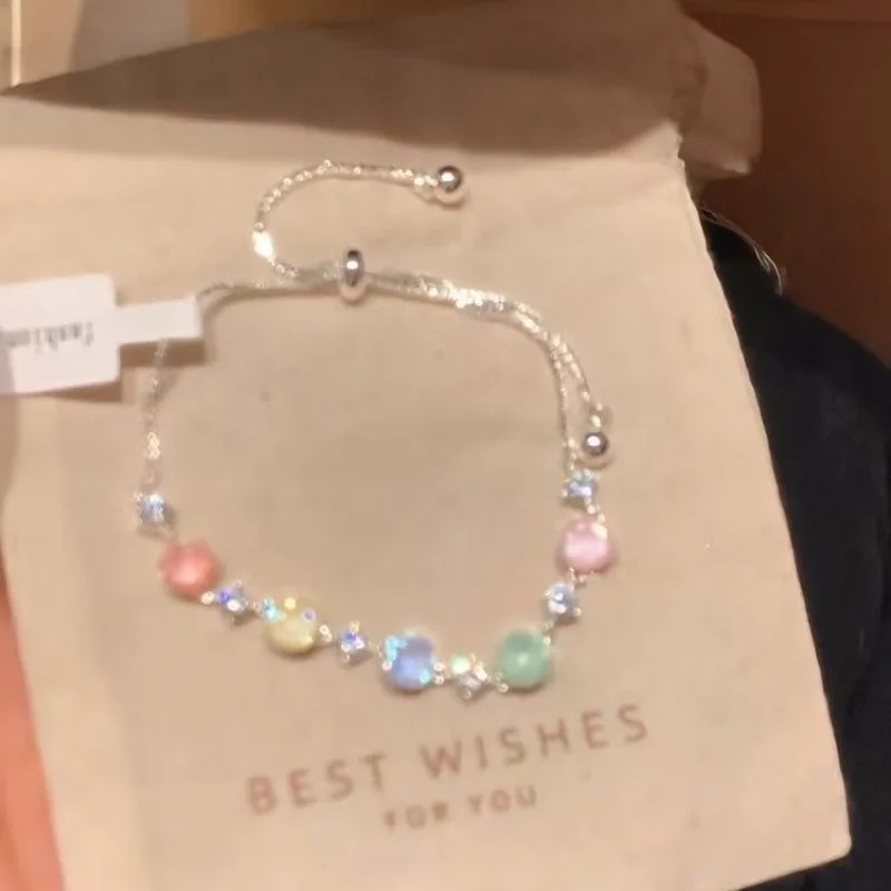 Summer Dopamine Color Zirconia Bracelet - Designable Watch Band - Sweet Handwear for Women