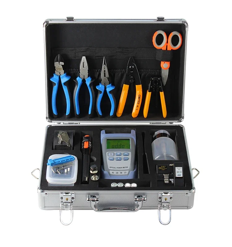 Factory Price Fiber Optical Cable Tool Kit Bag Cutter Machine Terminal Tester Fiber Optic Toolkit
