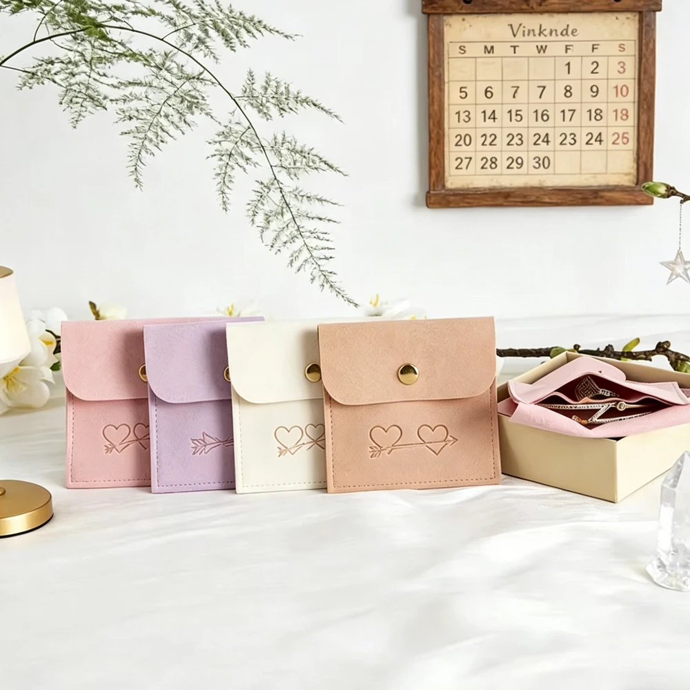 

50/100 шт. подарочных мешочков из микрофибры 6x6 см с логотипом на заказ, на кнопке, для хранения ювелирных изделий, брошей, масляных серег, браслетов