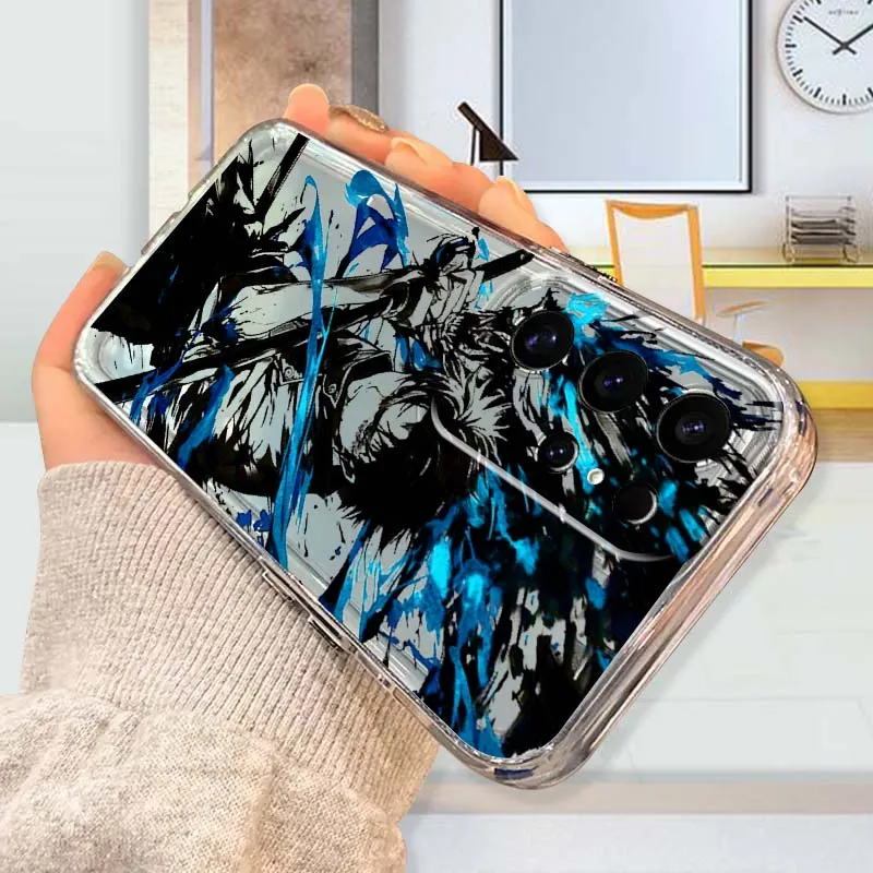 Jujutsu Kaisen أنيمي لسامسونج غالاكسي A73 A72 A71 A55 A54 A53 A52 A51 A33 A25 A22 A15 A14 A05 بولي TPU حافظة هاتف شفافة #3