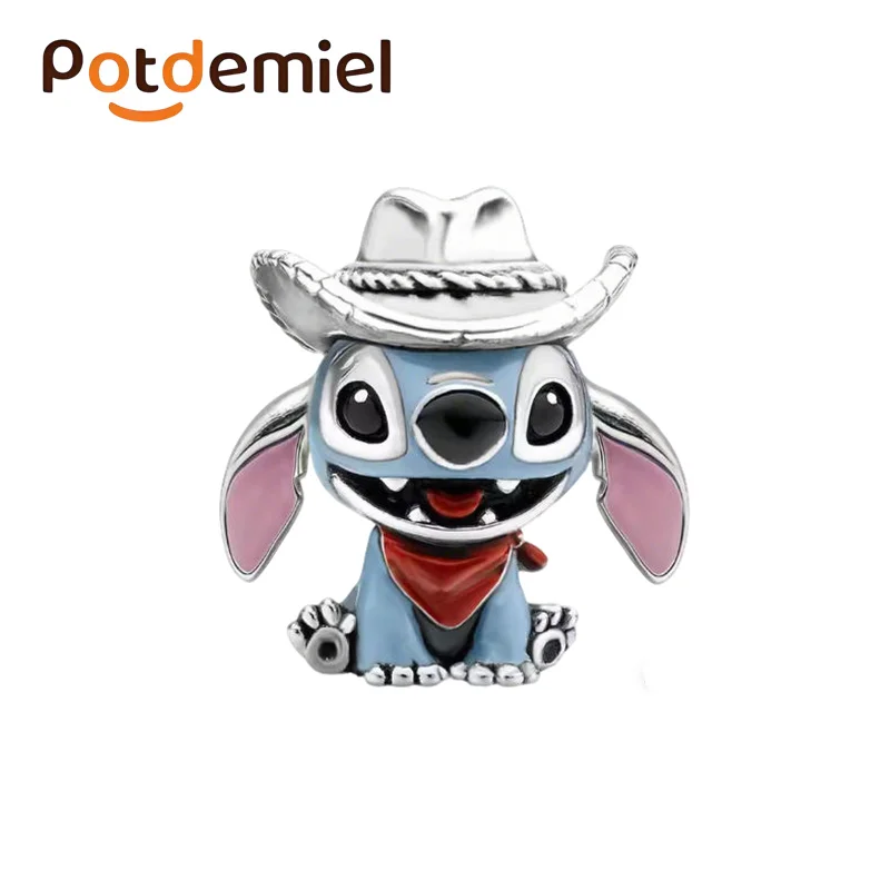 Potdemiel Disney 925 Silver Minnie, Marie Cat And Oogiebugee Pendant, Perfect For Diy Original Bracelets, Girls' Holiday Gift view 2