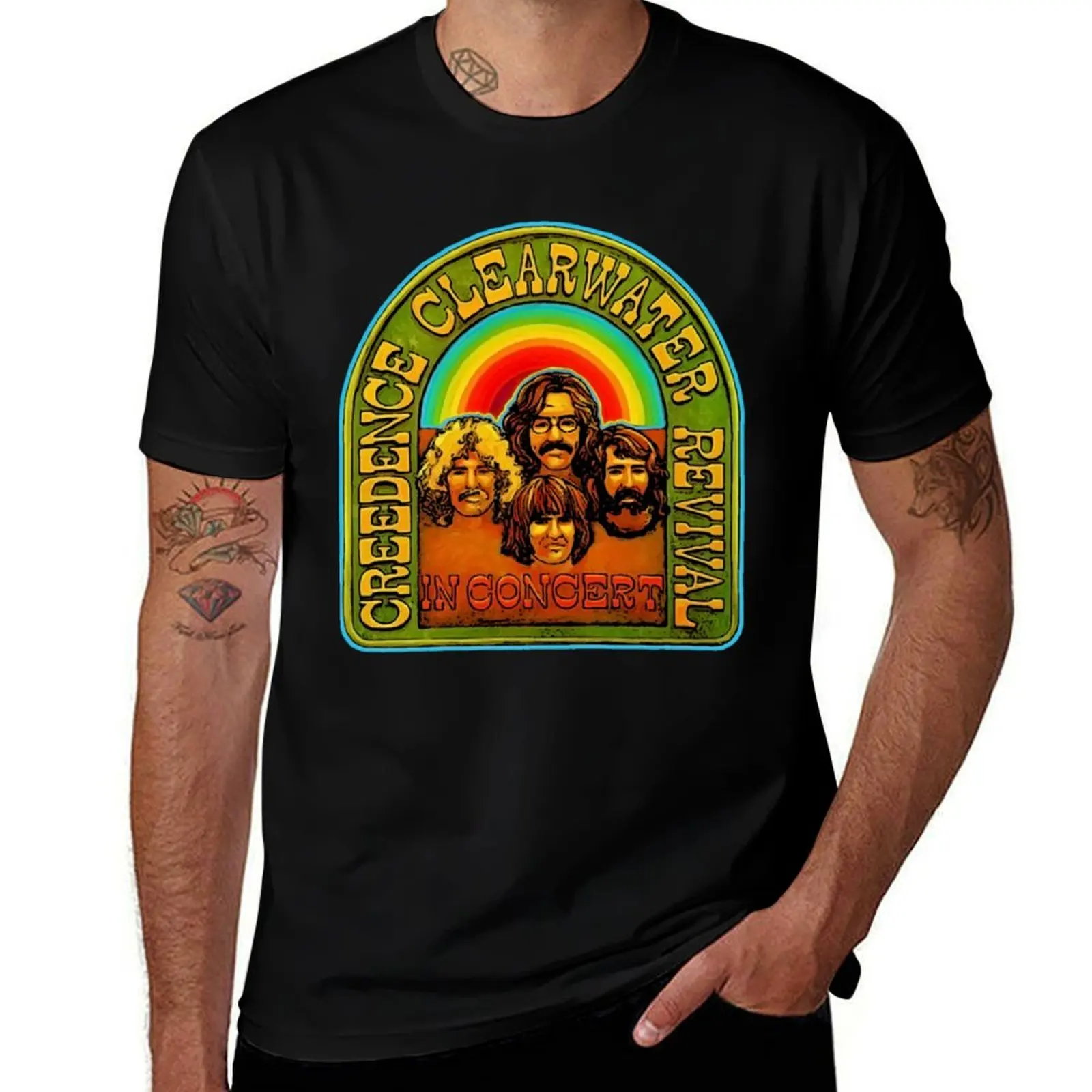 Creedence Clearwater Revival T-Shirt Work Casual Loose Fit T-Shirt