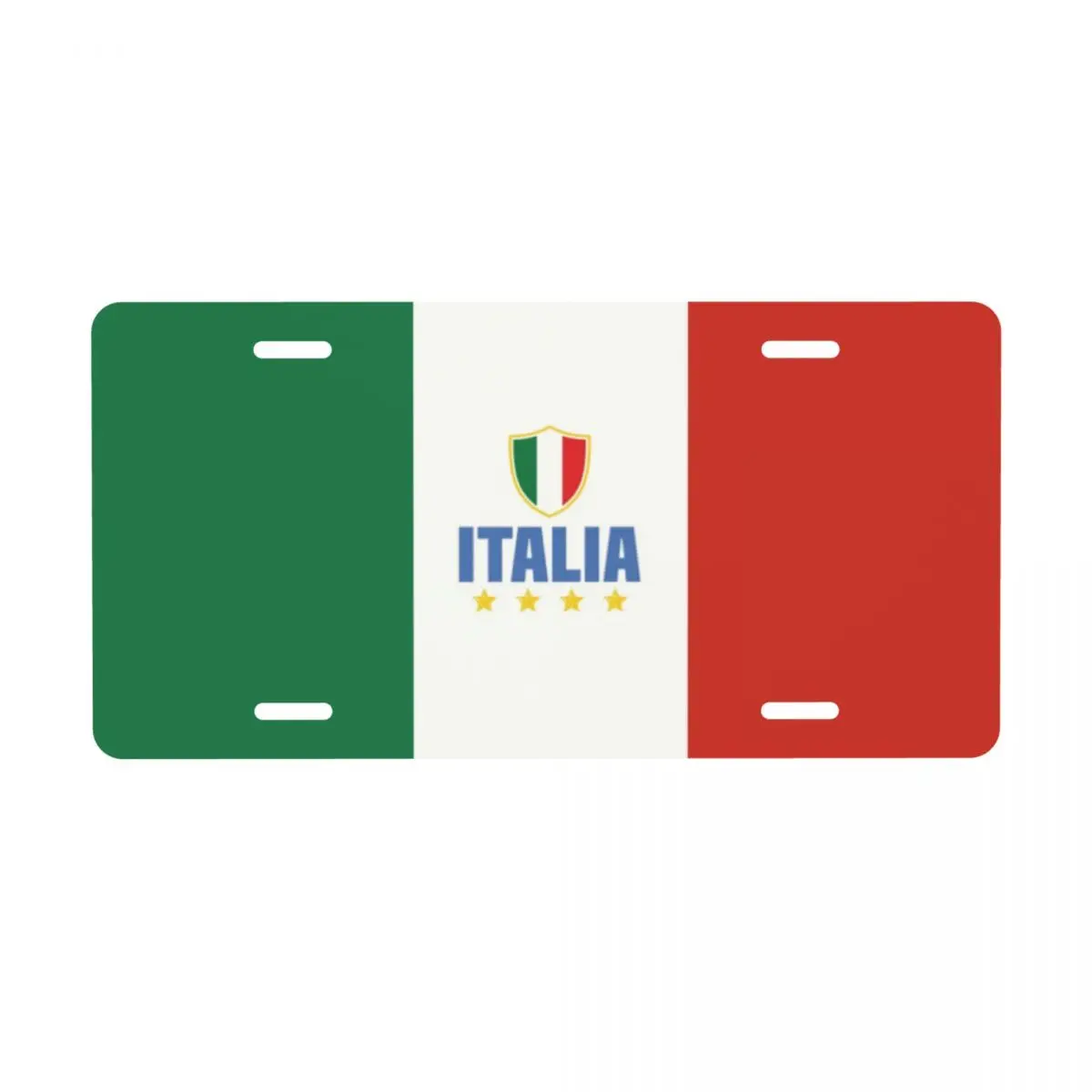 Cubierta de matrícula de la bandera de Italia, decoración personalizada, etiqueta de tocador, letrero de matrícula de Metal de aluminio, 6x12 pulgadas