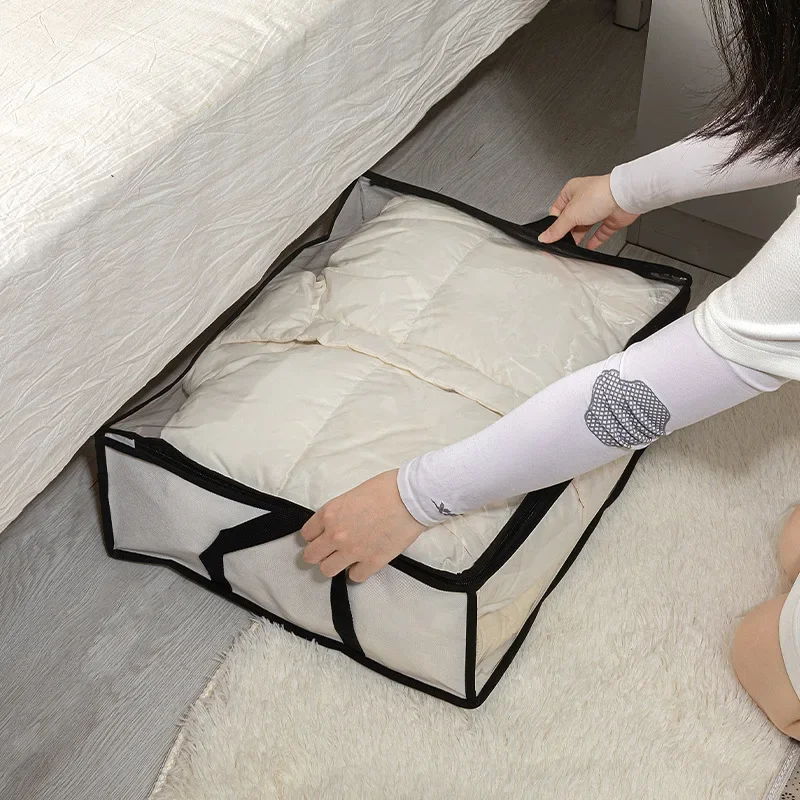 Dormitory Home Moisture-Proof Clothing Storage and Organizing Bag, Placed Under the Bed for Bedding and Clothing Storage