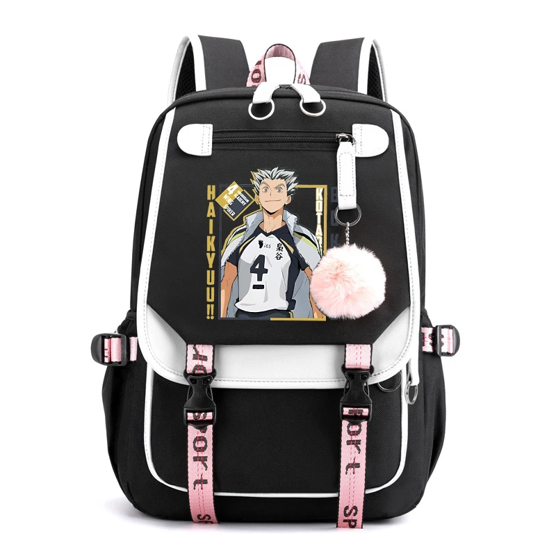 Hot Anime Kotaro Bokuto Printing Schoolbag Backpack Women Men Girl Travel Bag Teens Daily Backpack Large-Capacity Backpack