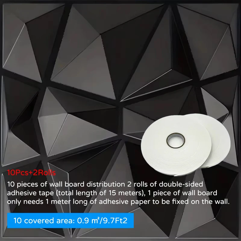 10PCS 30x30cm Wand Aufkleber 3D Wand Panels Innen Wand Dekoration Für Wohnzimmer Schlafzimmer Hotel büro Wandbild Fliesen-Panel-Form