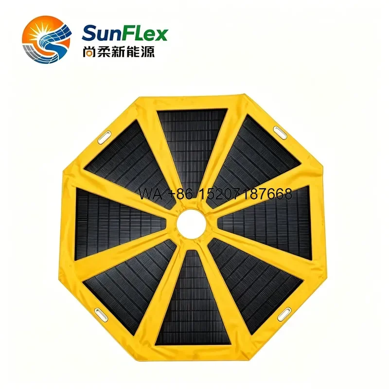 Wmwmnu for SunFlex Back Contact BC Portable High Efficiency 24W 40W 60W Perovskite Solar Energy Flexible Solar Umbrella