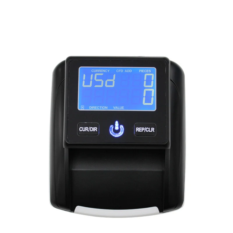 Portable Fake Currency Reader/Detector with Ultraviolet, Magnetic Detection, USD & Euro Value Counting Bill Detector Machine