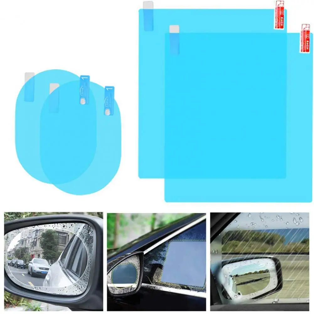 55% Hot Sales ！Rainproof Film Non-glare Hydrophobic Lightweight Anti-fog Film Adhesive Mirror Protective Film for Car