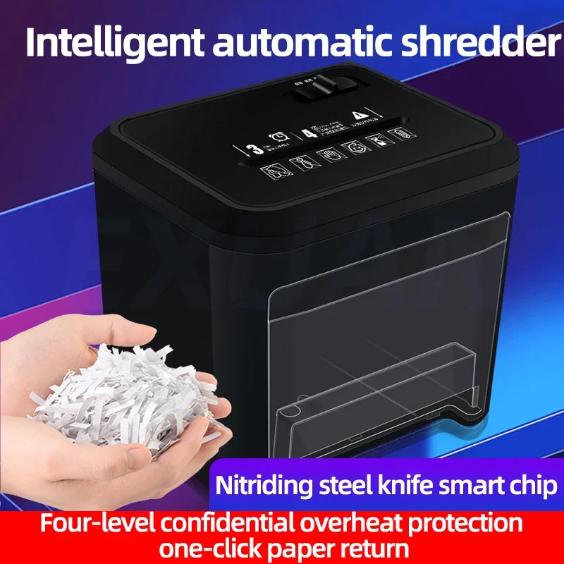 Small Paper Shredding Mini Portable Document Shredder Electric Granular Paper Shred Low pitchder Office Home Commercial