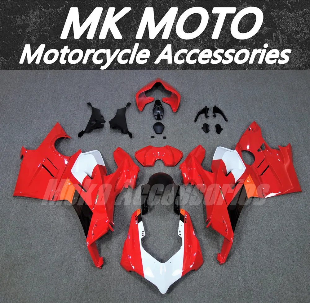 

Moke moto Fairings Kit Fit For Panigale v4s v4r 2023 2024 Bodywork Set 23-24 Abs High Quality Injection Red White New