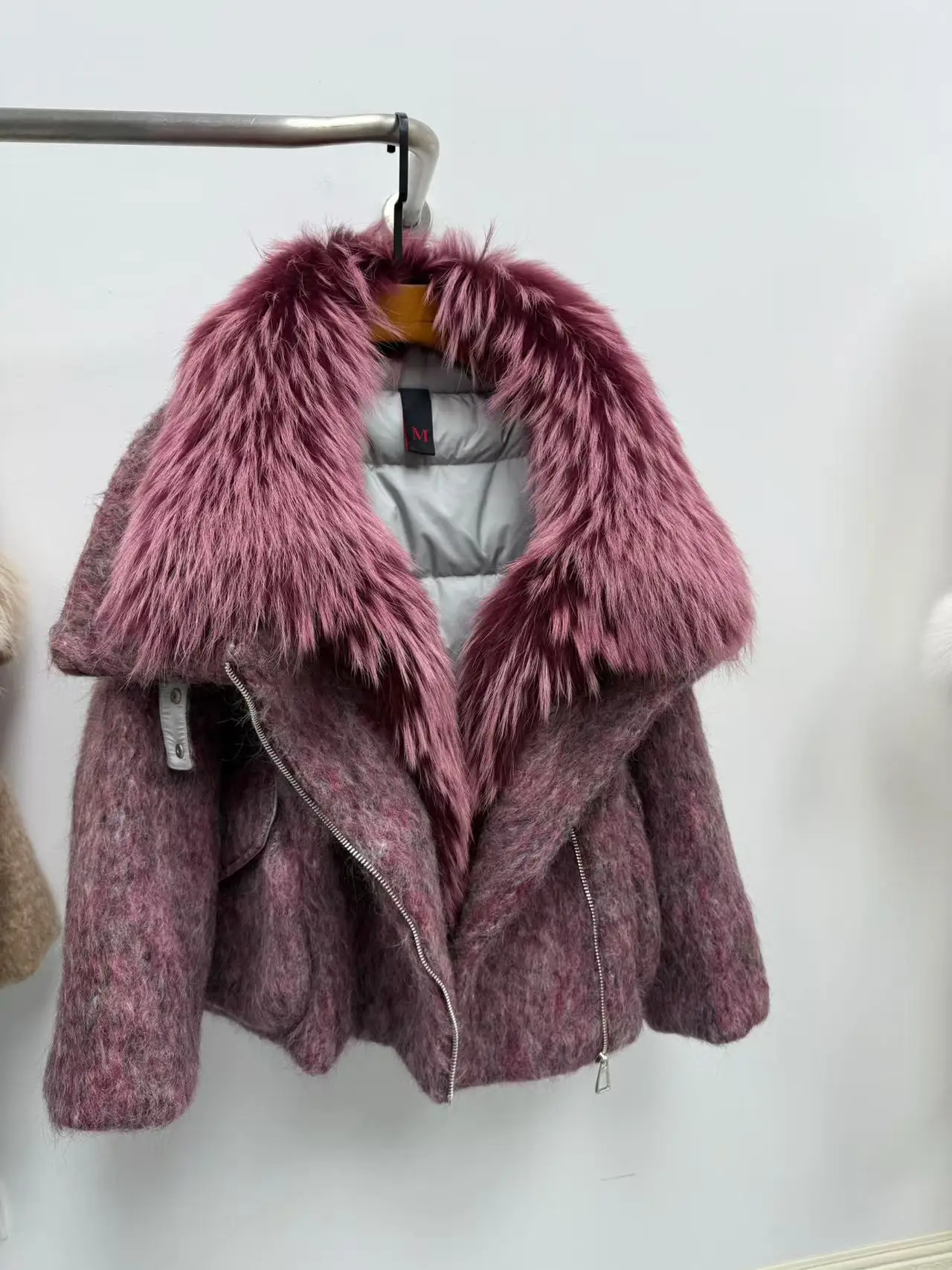 OFTBUY Luxury Short Big Fox Fur Goose Down Coat Female Natural Fur Puffer Jacket New Autumn Winter Thickened Warm Clothes Women