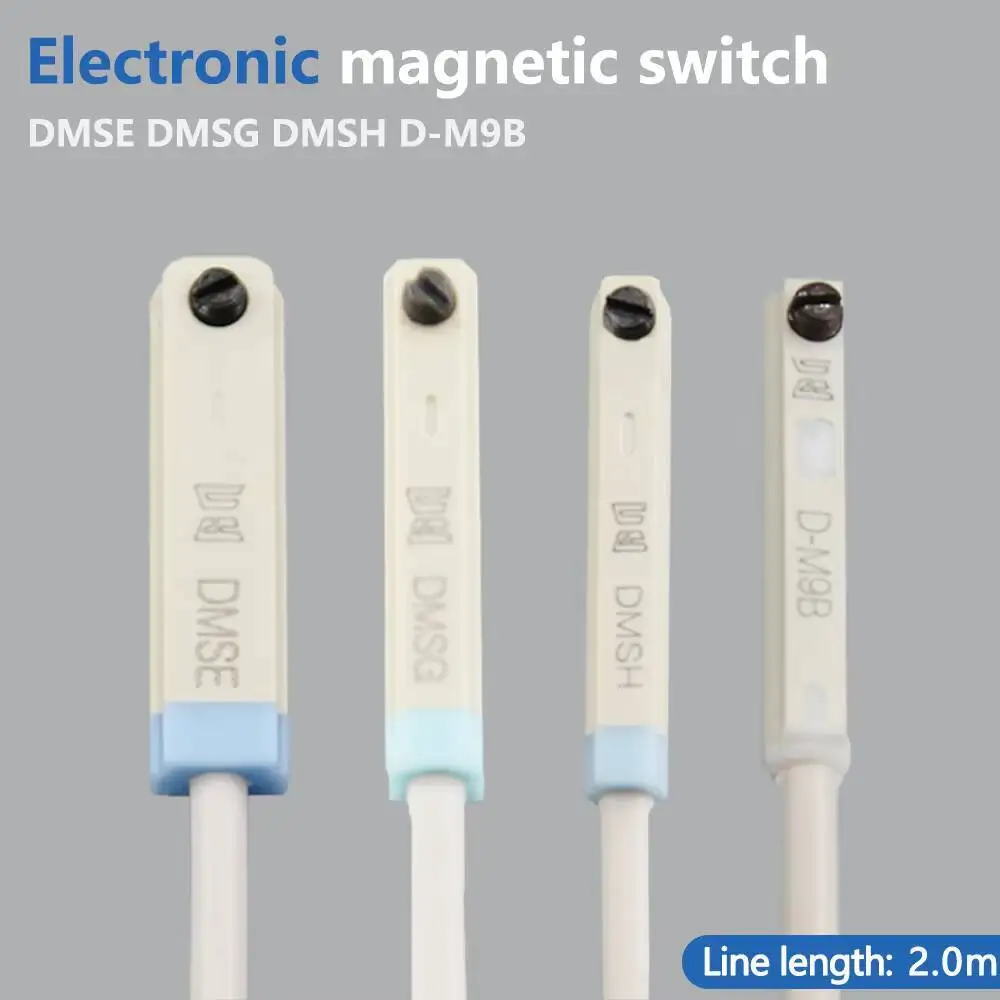 Cylinder Electronic Magnetic Switch Limit Sensor High Sensitivity Waterproof And Oil-proof 2-meter Cable D-M9B DMSH DMSG DMSE