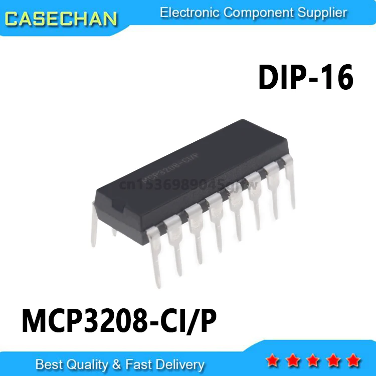 

10 шт. новые и оригинальные MCP3208 MCP3208-CI/P MCP3208-CI/P DIP-16