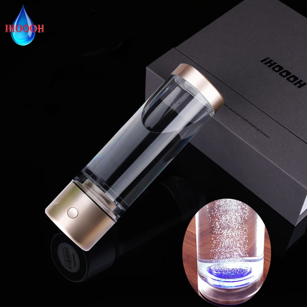 5000PPB Japanese Craft PEM Electrolysis Nano Hydrogen Water Generator Bottle Super AntiOxidation Alkaline Ionizer Can Breathe H2